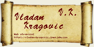 Vladan Kragović vizit kartica